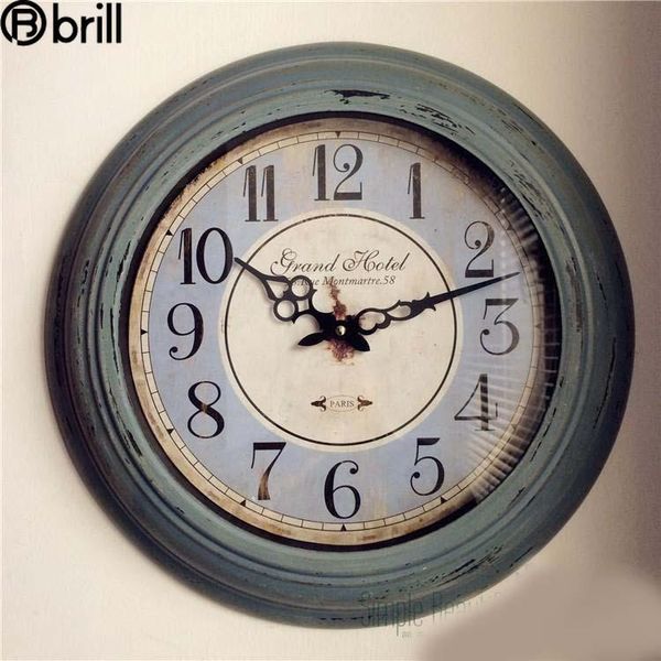 american large retro wall clock silent living room vintage big shabby chic clocks antiguedades hogar horloge
american large retro wall clock silent living room vintage big shabby chic clocks antiguedades hogar horloge