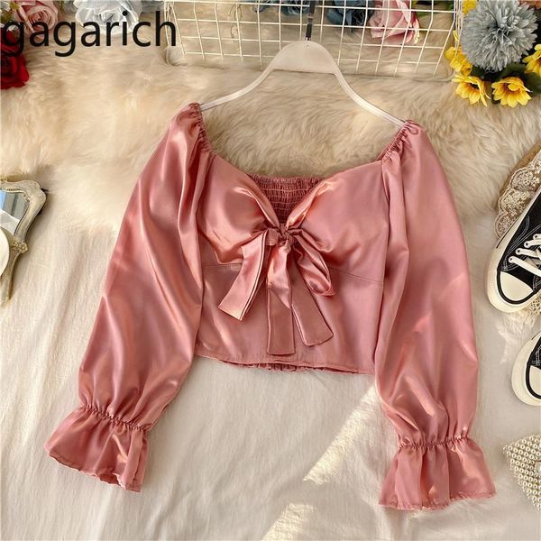 women's blouses & shirts gagarich women short 2021 spring bow tie long lantern sleeve femme ladies slim fit v neck solid shirt fas, White
women's blouses & shirts gagarich women short 2021 spring bow tie long lantern sleeve femme ladies slim fit v neck solid shirt fas, White