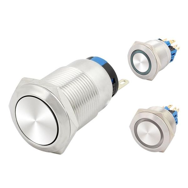 smart home control mounting thread flat round latching stainless steel waterproof push button switch with light
smart home control mounting thread flat round latching stainless steel waterproof push button switch with light