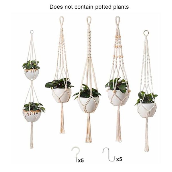 hand-woven flower pot net bag cotton rope tassel hanging basket gardening balcony plant lanyard decorative objects & figurines
hand-woven flower pot net bag cotton rope tassel hanging basket gardening balcony plant lanyard decorative objects & figurines