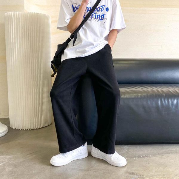 summer solid color formal suit pants men korean fashion loose casual streetwear wide-legged straight mopping men's, Black
summer solid color formal suit pants men korean fashion loose casual streetwear wide-legged straight mopping men's, Black