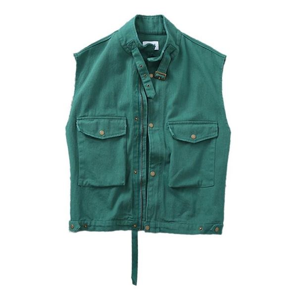 women's vests summer women solid color sleeveless vest safari cargo denim jacket pockets loose fit female casual outwear waistcoat gile, Black;white
women's vests summer women solid color sleeveless vest safari cargo denim jacket pockets loose fit female casual outwear waistcoat gile, Black;white
