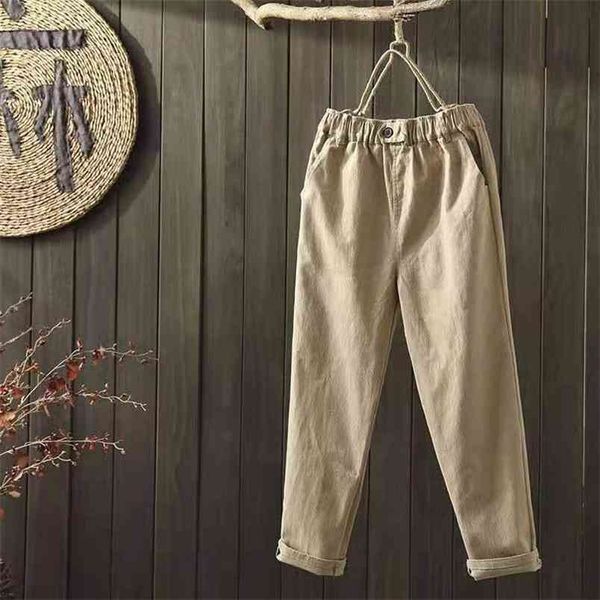 arrival arts style summer women loose casual elastic waist ankle-length pants all-matched cotton linen harem w291 210512, Black;white
arrival arts style summer women loose casual elastic waist ankle-length pants all-matched cotton linen harem w291 210512, Black;white