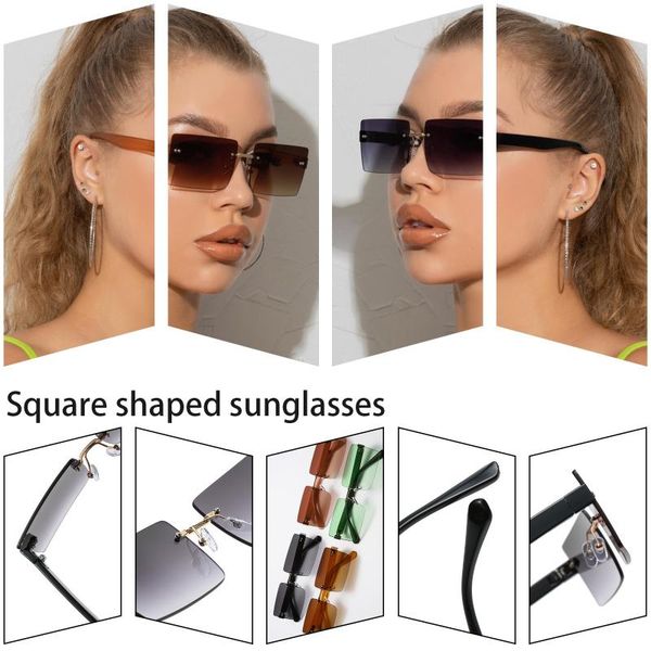 outdoor eyewear sunglasses women european and american fashion square rice nail frameless lunette de soleil femme
outdoor eyewear sunglasses women european and american fashion square rice nail frameless lunette de soleil femme