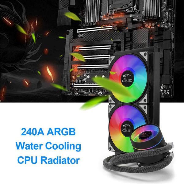 fans & coolings 240a argb water cooling hydraulic aura sync 4 pin pwm pc cpu cooler fan for intel lga115x/1200 amd am4
fans & coolings 240a argb water cooling hydraulic aura sync 4 pin pwm pc cpu cooler fan for intel lga115x/1200 amd am4