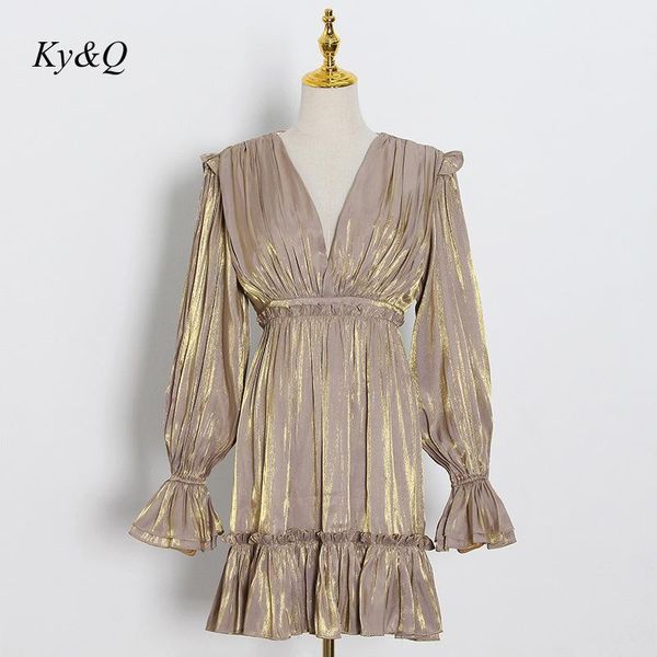 tide brand runway 2021 summer elegant v-neck luxury women ruffle mini dress lantern sleeve designer ladies party clothing casual dresses, Black;gray
tide brand runway 2021 summer elegant v-neck luxury women ruffle mini dress lantern sleeve designer ladies party clothing casual dresses, Black;gray