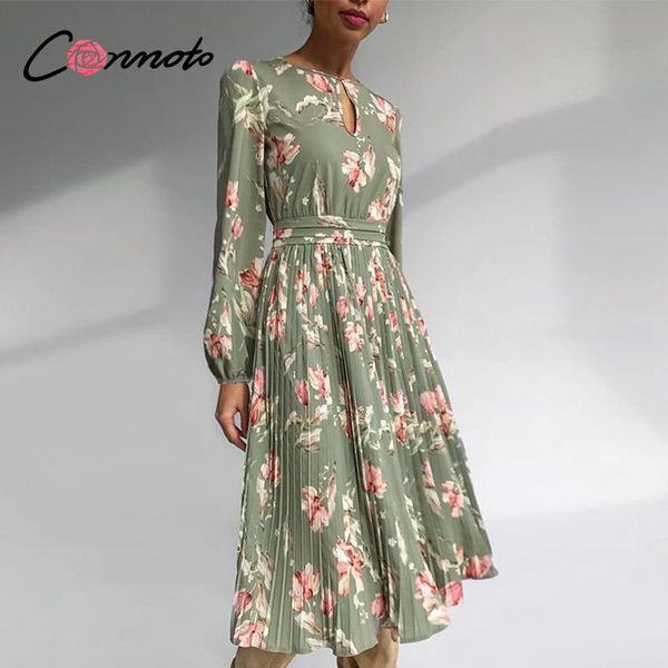 casual dresses conmoto elegant floral print dress women round neck long sleeve ruffled holiday middle waist autumn winter, Black;gray
casual dresses conmoto elegant floral print dress women round neck long sleeve ruffled holiday middle waist autumn winter, Black;gray