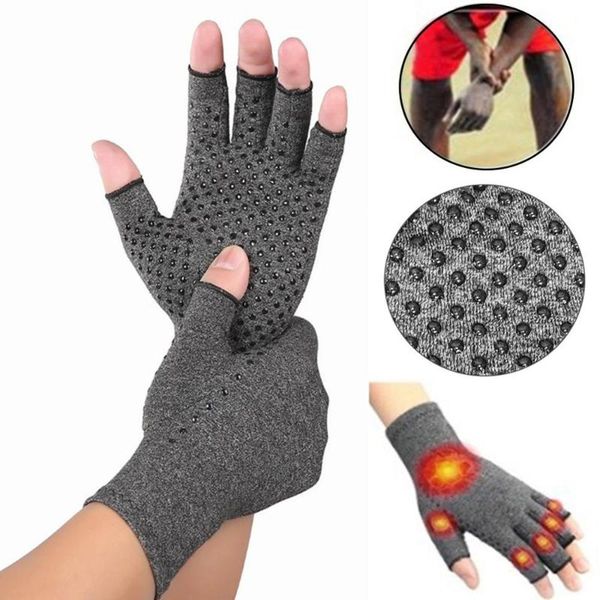 wrist support 1pair compression arthritis gloves cotton joint pain relief half-finger hand brace women men therapy wristband, Black;red
wrist support 1pair compression arthritis gloves cotton joint pain relief half-finger hand brace women men therapy wristband, Black;red