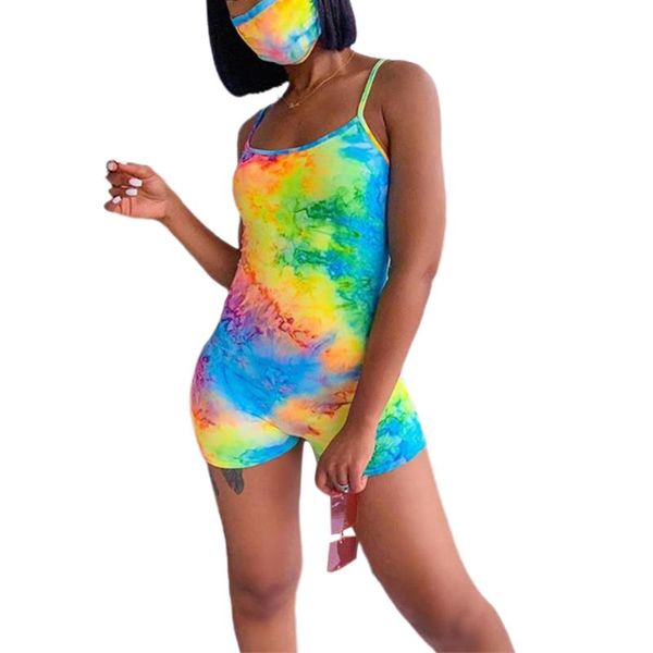 women's jumpsuits & rompers women clubwear tie dye short bodysuit spaghetti straps high waist jumpsuit sleeveless romper pants, Black;white
women's jumpsuits & rompers women clubwear tie dye short bodysuit spaghetti straps high waist jumpsuit sleeveless romper pants, Black;white
