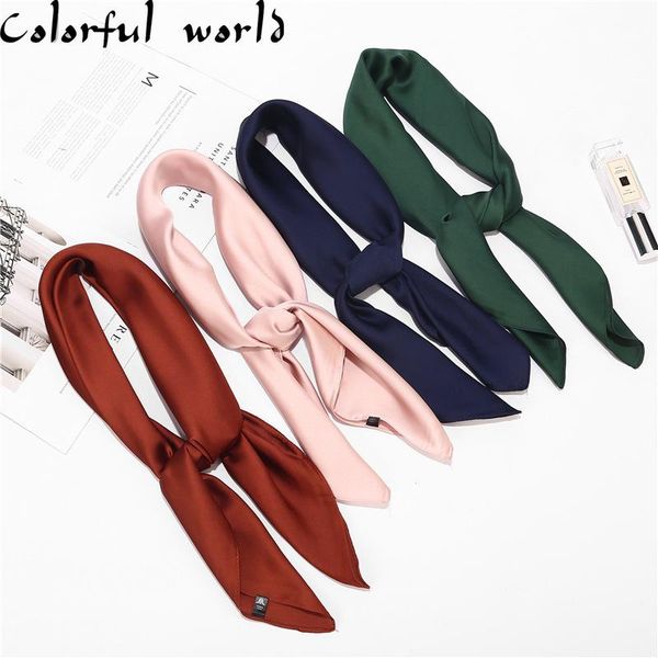 scarves 70*70cm candy colors women silk scarf fashion shawl head covering ladies professional squares scaves retro, Blue;gray
scarves 70*70cm candy colors women silk scarf fashion shawl head covering ladies professional squares scaves retro, Blue;gray