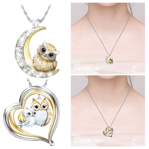 designer necklace luxury jewelry fashionable for women chain choker temperament lovely owl reveals personality, Silver
designer necklace luxury jewelry fashionable for women chain choker temperament lovely owl reveals personality, Silver
