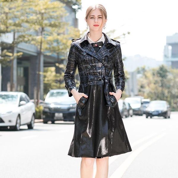 women's trench coats 2021 autumn and winter women coat runway designer turn-down collar long sleeve sashes slim vintag, Tan;black
women's trench coats 2021 autumn and winter women coat runway designer turn-down collar long sleeve sashes slim vintag, Tan;black