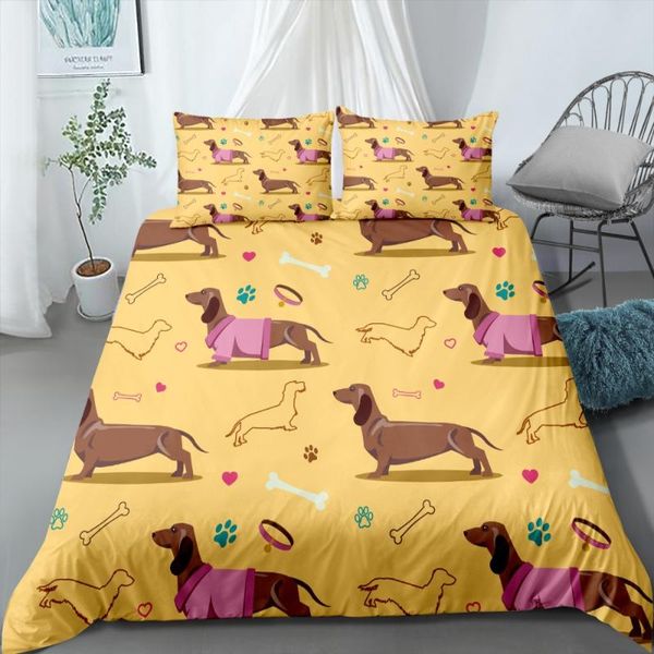 bedding sets 2/3 pieces dachshund sausage dogs set double-layer duvet cover cartoon animal bed home decor quilt
bedding sets 2/3 pieces dachshund sausage dogs set double-layer duvet cover cartoon animal bed home decor quilt