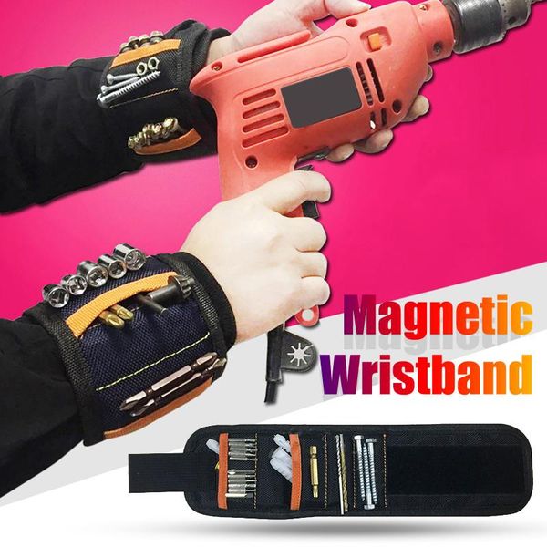 storage bags 40# magnetic wristband portable tool bag magnet electrician wrist belt screws nails drill bits bracelet for repair
storage bags 40# magnetic wristband portable tool bag magnet electrician wrist belt screws nails drill bits bracelet for repair