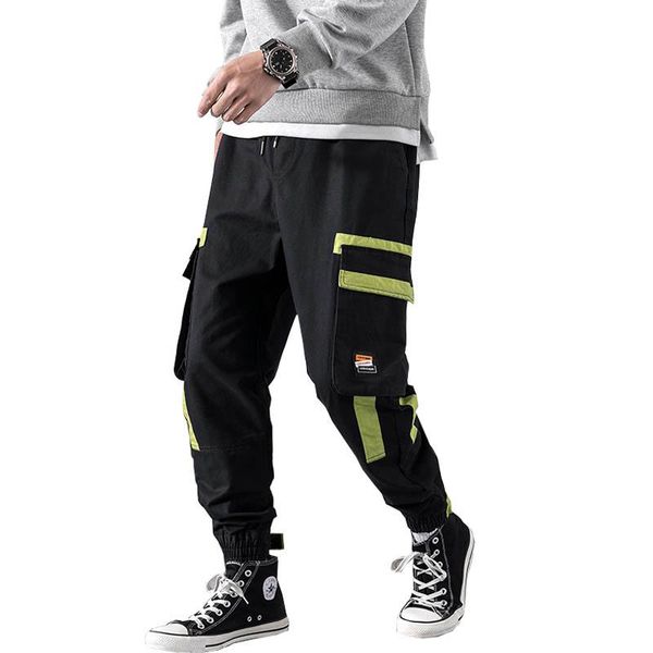 hip streetwear men's slim fit joggers pants men cotton cargo pant trousers elastic waist harem abz344, Black
hip streetwear men's slim fit joggers pants men cotton cargo pant trousers elastic waist harem abz344, Black