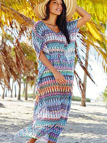women's swimwear loose v neck beach cover up dolman sleeve print dress chiffon mujer tunic casual bikini smock women pareos1 dtd7, White;black
women's swimwear loose v neck beach cover up dolman sleeve print dress chiffon mujer tunic casual bikini smock women pareos1 dtd7, White;black