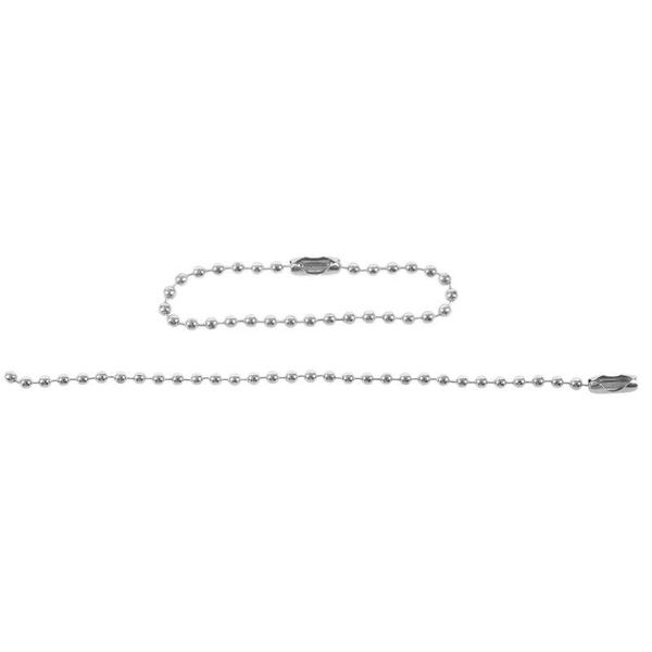 100pcs 4.9" silver tone metal tag logo beaded ball chain keychain storage boxes & bins
100pcs 4.9" silver tone metal tag logo beaded ball chain keychain storage boxes & bins