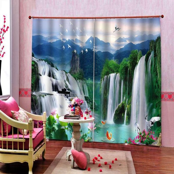 curtain & drapes chinese style waterfall landscape large window for living room bedroom lotus flower polyester fabric indoor sets
curtain & drapes chinese style waterfall landscape large window for living room bedroom lotus flower polyester fabric indoor sets