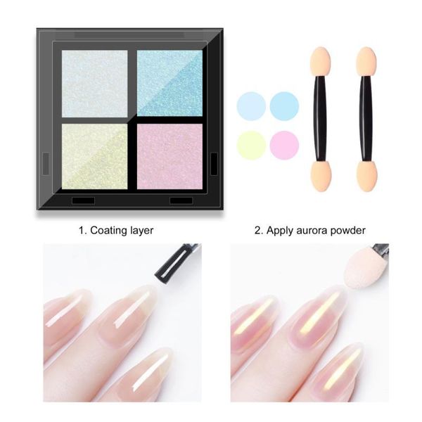 nail glitter 4 color solid aurora powder for nails shimmer mirror chrome pigment rub dust gel polish manicure art decor, Silver;gold
nail glitter 4 color solid aurora powder for nails shimmer mirror chrome pigment rub dust gel polish manicure art decor, Silver;gold