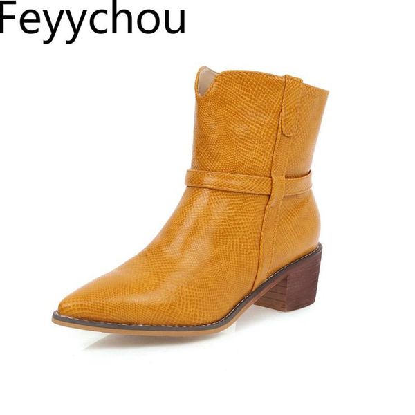 boots women autumn winter med heel snake pu slip on ankle pointed toe 2021 fashion black big size 34-47
boots women autumn winter med heel snake pu slip on ankle pointed toe 2021 fashion black big size 34-47
