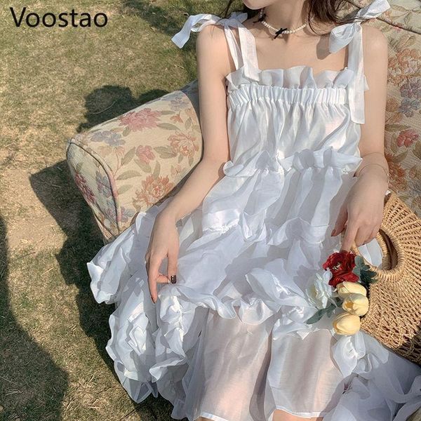 sweet lolita style ruffle dress women summer elegant chic bandage bow fairy slip princess girl party beach dresses casual, Black;gray
sweet lolita style ruffle dress women summer elegant chic bandage bow fairy slip princess girl party beach dresses casual, Black;gray