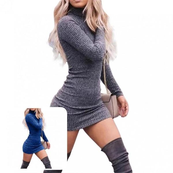 casual dresses stretch all match slim spring dress for parties lady sweater, Black;gray
casual dresses stretch all match slim spring dress for parties lady sweater, Black;gray