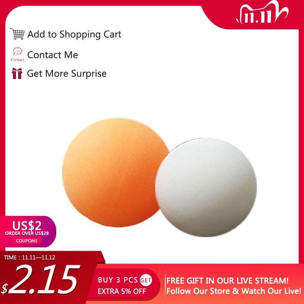 1pcs 55mm pong balls table tennis -pong practical white yellow