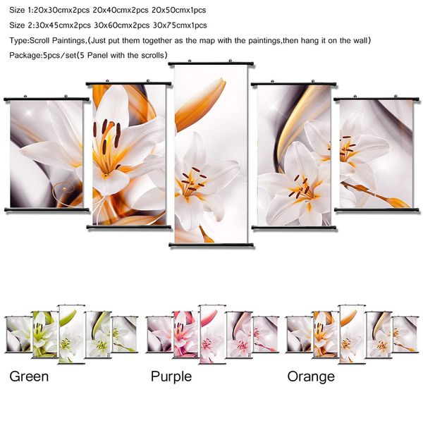 ready to hang 5pcs/set abstract paintings green purple orange flower of orchid art print canvas wall picture home decoration
ready to hang 5pcs/set abstract paintings green purple orange flower of orchid art print canvas wall picture home decoration