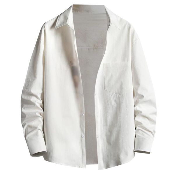 men's casual shirts 2021 spring plus size shirt cotton linen long sleeve button male blouse camisa masculina camisas hombre l0401, White;black
men's casual shirts 2021 spring plus size shirt cotton linen long sleeve button male blouse camisa masculina camisas hombre l0401, White;black