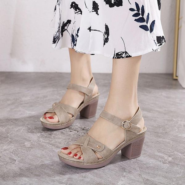 sandals summer buckle strap women sewing comfortable ladies shoes med heels square lightweight female plus size qlhc, Black
sandals summer buckle strap women sewing comfortable ladies shoes med heels square lightweight female plus size qlhc, Black