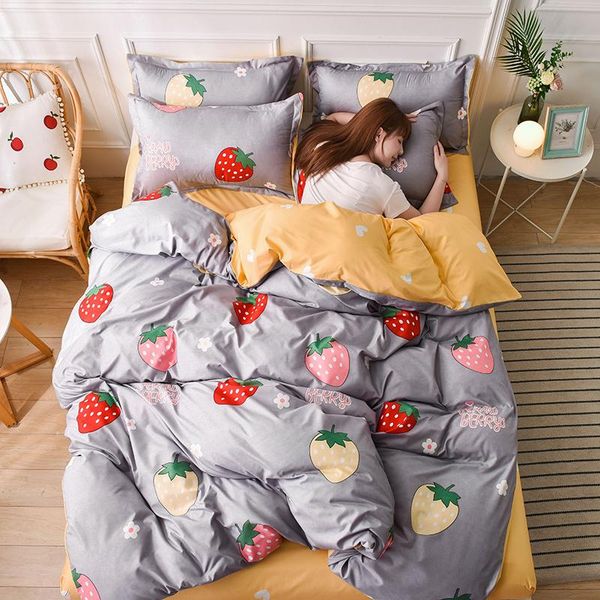bedding sets strawberry pattern comfortable set decoration for home soft bed fitted sheet pillowcase and duvet cover textile
bedding sets strawberry pattern comfortable set decoration for home soft bed fitted sheet pillowcase and duvet cover textile