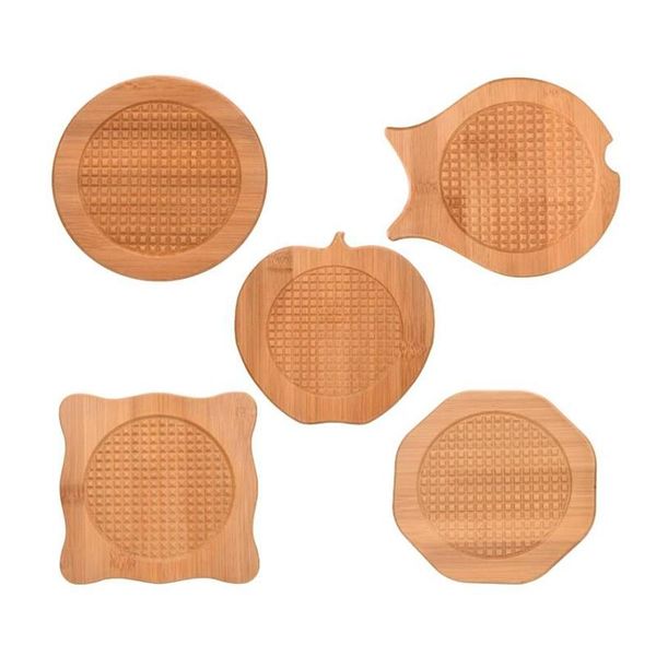mats & pads 5 pcs bamboo trivet mat set heat insulation pad pot with non-slip for plates,bowls,teapots,pot holders,etc
mats & pads 5 pcs bamboo trivet mat set heat insulation pad pot with non-slip for plates,bowls,teapots,pot holders,etc