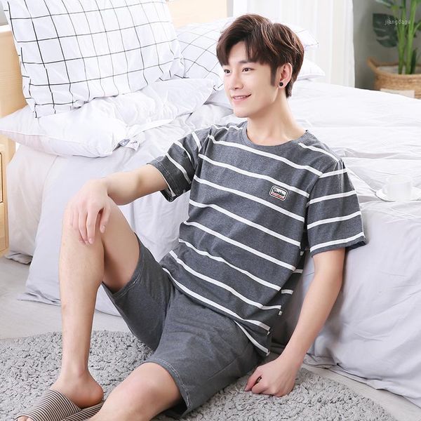 men's sleepwear est pajamas set plus size l-4xl summer striped short sleeve nightwear pant leisure outwear, Black;brown
men's sleepwear est pajamas set plus size l-4xl summer striped short sleeve nightwear pant leisure outwear, Black;brown