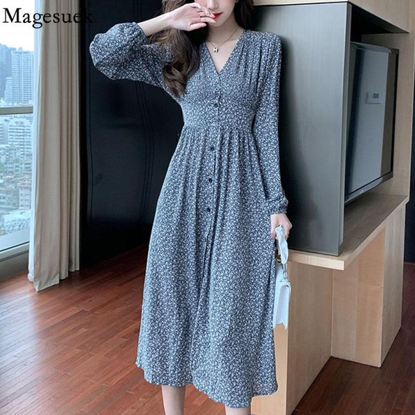 casual dresses v-neck floral chiffon dress women elegant long sleeve women's clothing 2021 autumn vintage feminine 13193, Black;gray
casual dresses v-neck floral chiffon dress women elegant long sleeve women's clothing 2021 autumn vintage feminine 13193, Black;gray
