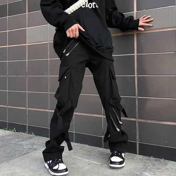 men's pants fashion cargo multi zippers ribbon button black streetwear oversized hip hop sweatpants punk gothic trousers
men's pants fashion cargo multi zippers ribbon button black streetwear oversized hip hop sweatpants punk gothic trousers