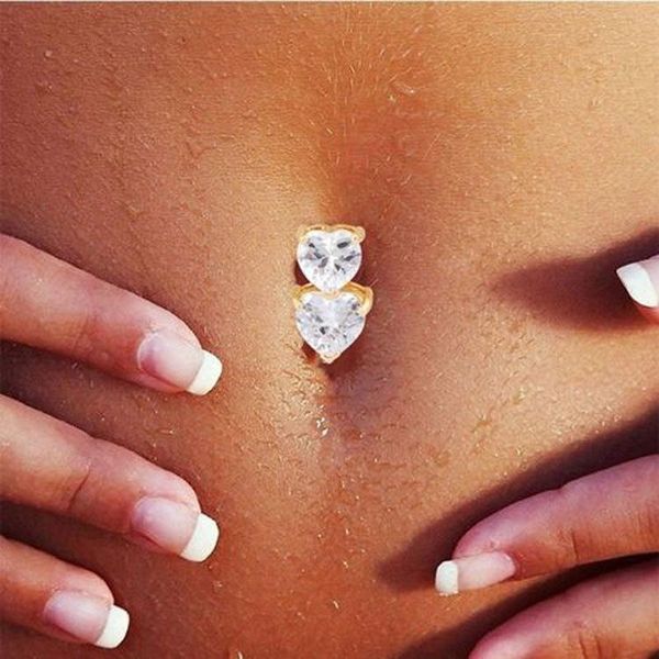other love heart belly button rings women shiny rhinestone steel navel piercing female body jewelry, Slivery;golden
other love heart belly button rings women shiny rhinestone steel navel piercing female body jewelry, Slivery;golden