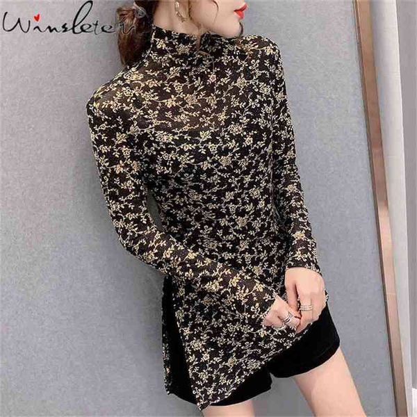 long shirt women irregular ditsy floral print turtleneck side split slim for women autumn long sleeve t-shirt t09005a 210401, White
long shirt women irregular ditsy floral print turtleneck side split slim for women autumn long sleeve t-shirt t09005a 210401, White