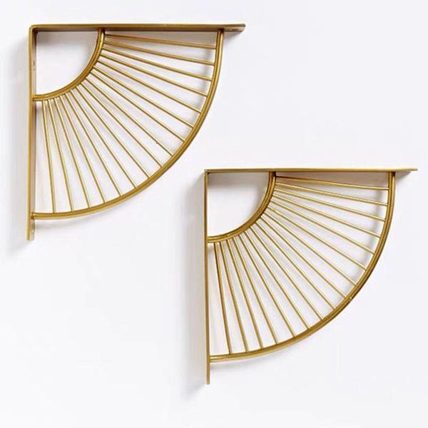 hooks & rails 2pcs gold black iron bracket sector wall shelf hardware bedroom bathroom sundries holder
hooks & rails 2pcs gold black iron bracket sector wall shelf hardware bedroom bathroom sundries holder