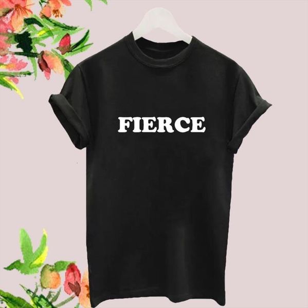 fierce letters print cotton casual women t shirts funny yong girl tee hipster ship s 401, White
fierce letters print cotton casual women t shirts funny yong girl tee hipster ship s 401, White
