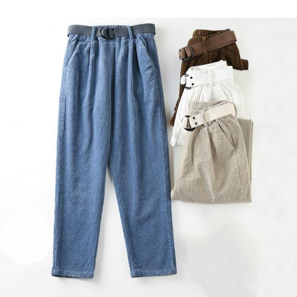 women's pants & capris autumn and winter thick corduroy female elastic waist loose harem korean casual trousers women, Black;white
women's pants & capris autumn and winter thick corduroy female elastic waist loose harem korean casual trousers women, Black;white