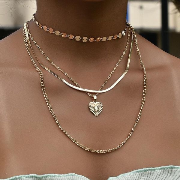 pendant necklaces find me simple heart necklace multilayer alloy for women fashion jewelry accessories, Silver
pendant necklaces find me simple heart necklace multilayer alloy for women fashion jewelry accessories, Silver