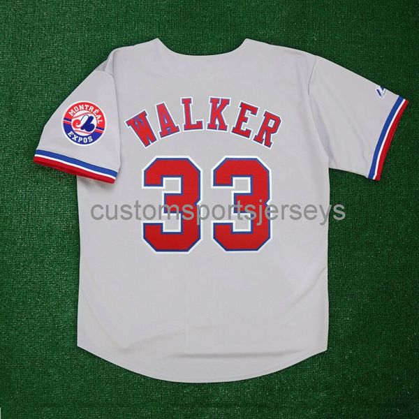 men women youth embroidery larry walker mont expos road w/ team patch grey jersey all sizes, Black
men women youth embroidery larry walker mont expos road w/ team patch grey jersey all sizes, Black