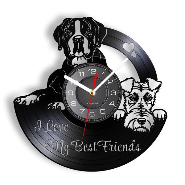 wall clocks boxer and terrier puppy dog friends clock home decor vintage record artwork timepieces hanging watch
wall clocks boxer and terrier puppy dog friends clock home decor vintage record artwork timepieces hanging watch