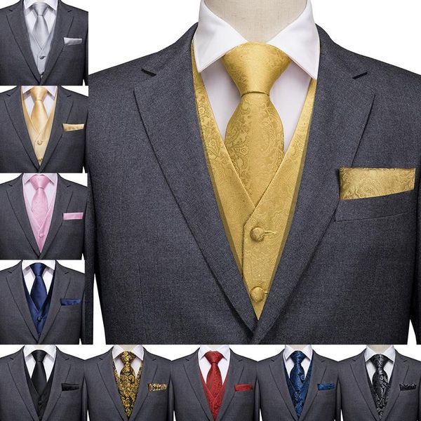 men's vests hi-tie design paisley dress vest set for men silk jacquard suit male waistcoat wedding business formal jacket, Black;white
men's vests hi-tie design paisley dress vest set for men silk jacquard suit male waistcoat wedding business formal jacket, Black;white