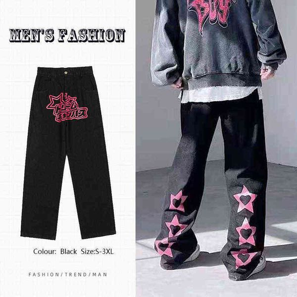 vintage jeans men's brand clothing star embroidery harajuku loose straight casual wide-leg pants fashion streetwear ropa hombre 0309, Blue
vintage jeans men's brand clothing star embroidery harajuku loose straight casual wide-leg pants fashion streetwear ropa hombre 0309, Blue