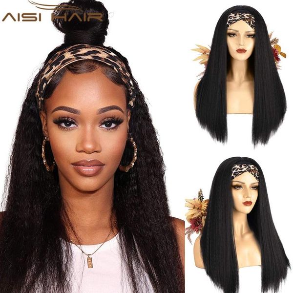 kinky straight headband synthetic wig yaki for black women with attached velvet wigs
kinky straight headband synthetic wig yaki for black women with attached velvet wigs