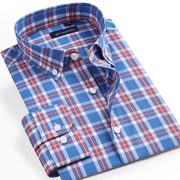 men's casual shirts high grade plaid for men 100% cotton standard fit business mens checked shirt long sleeve comfortable pocketless, White;black
men's casual shirts high grade plaid for men 100% cotton standard fit business mens checked shirt long sleeve comfortable pocketless, White;black