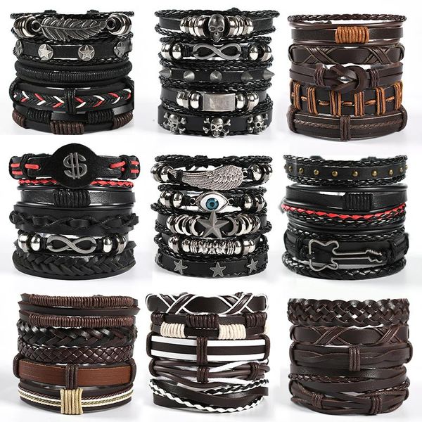 charm bracelets mens braided genuine leather bracelet stainless steel custom beads name for men with family names, Golden;silver
charm bracelets mens braided genuine leather bracelet stainless steel custom beads name for men with family names, Golden;silver