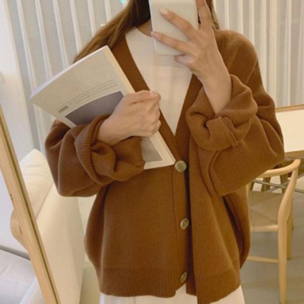 women's knits & tees fashion casual single-breasted long sleeve sweater cardigan autumn winter solid color warm thick knitted coat lady, White
women's knits & tees fashion casual single-breasted long sleeve sweater cardigan autumn winter solid color warm thick knitted coat lady, White