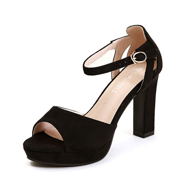 {category} new platform women pumps solid flock 10cm square high heels peep toe party shoes fashion casual ankle strap sandal, Black
{category} new platform women pumps solid flock 10cm square high heels peep toe party shoes fashion casual ankle strap sandal, Black